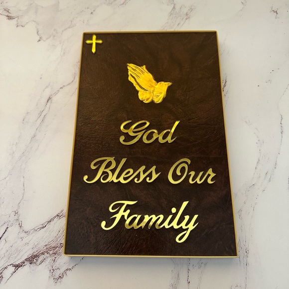 Other - Brown and Gold Religious Wall Plaque